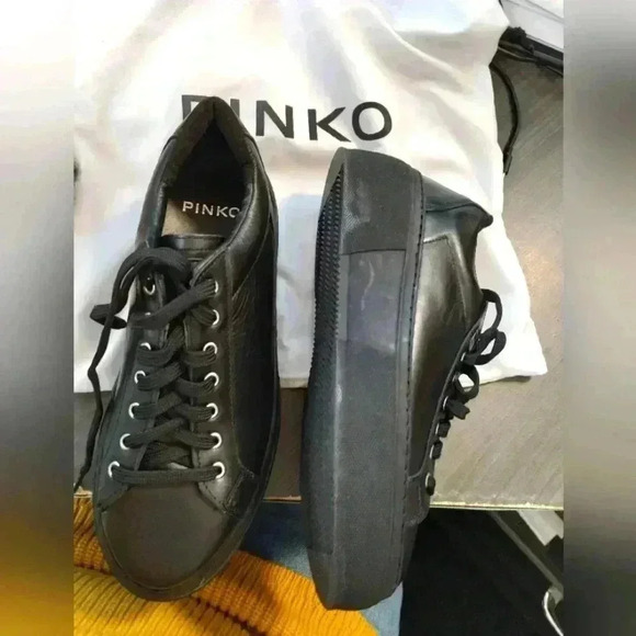 Pinko Shoes - Pinko platform black sneakers sz 41